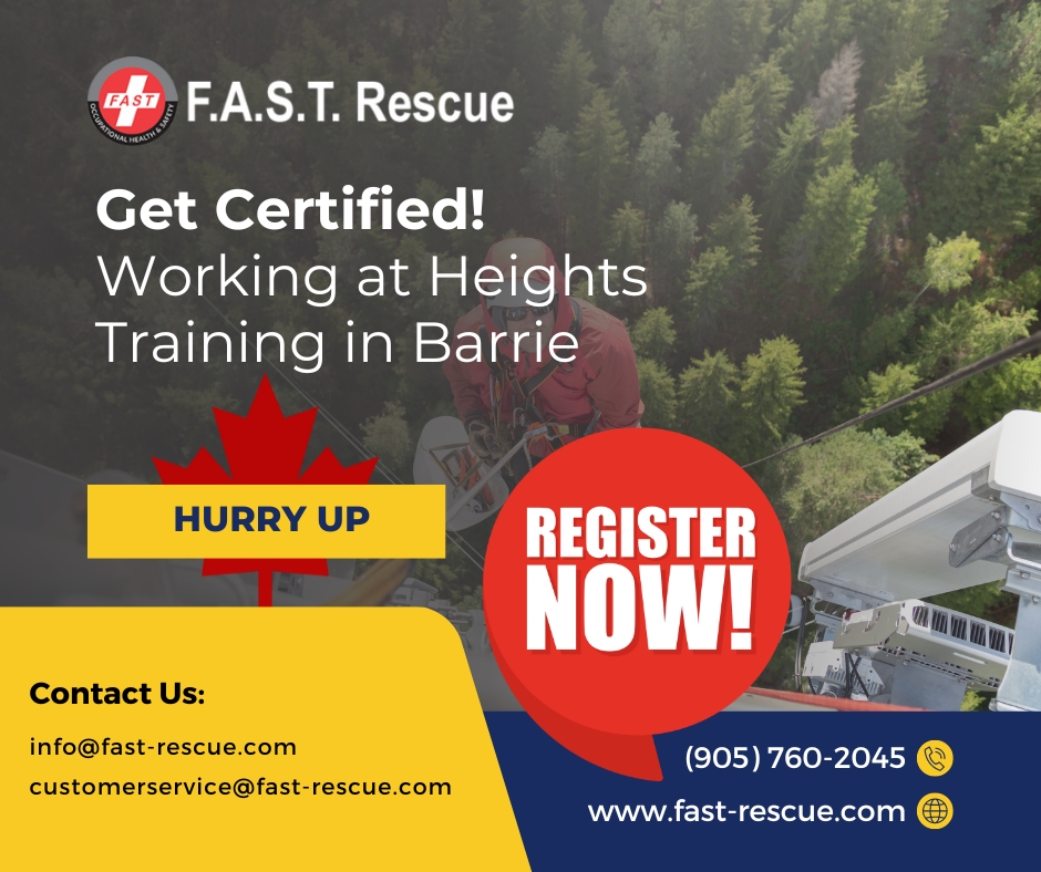 Working At Heights Training In Barrie By Fast Rescue